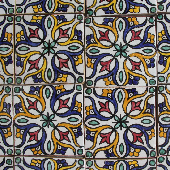 Håndmalet flise 10x10 cm – Boho