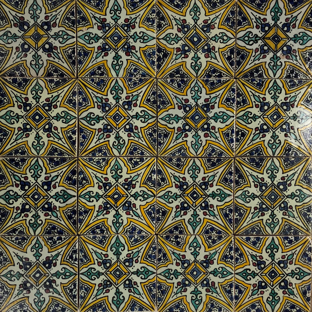 Handbemalte Fliese – Marrakesch Stil