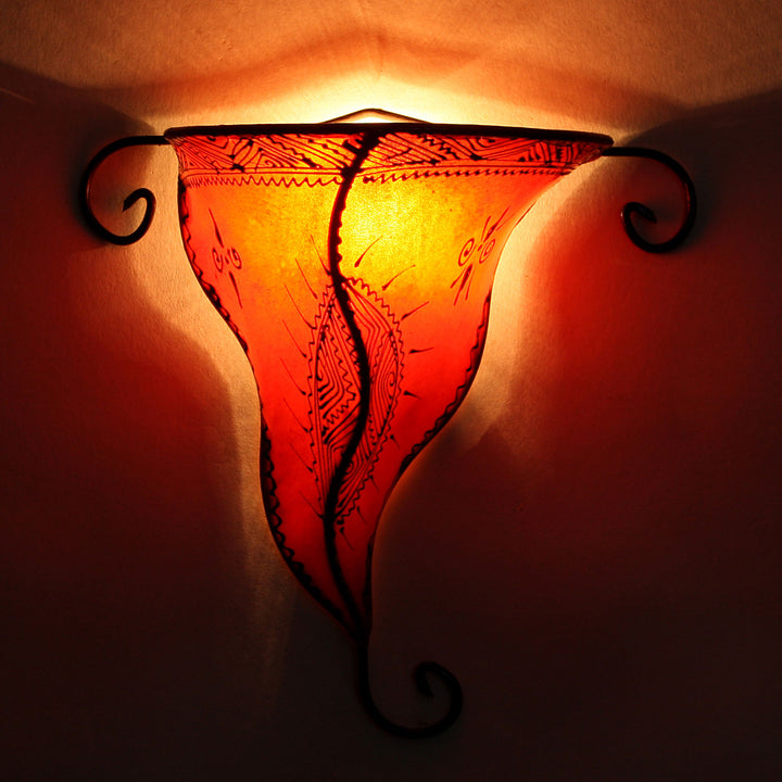 Henna væglampe Nouna Orange