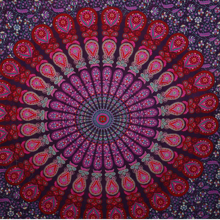 Sengetæppe Mandala Amba 140