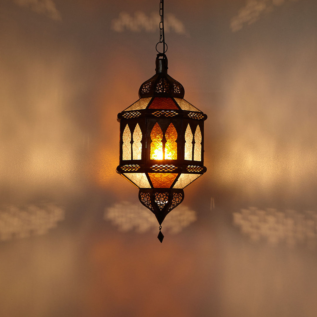 Lanterne trombia Biban gul/hvid