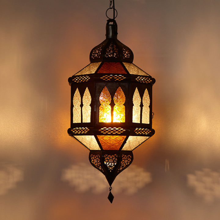Lanterne trombia Biban gul/hvid