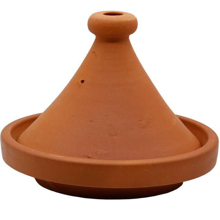 Tajinepotte fra Marokko 25 cm, uglaseret og naturlig lavet af traditionelt ler