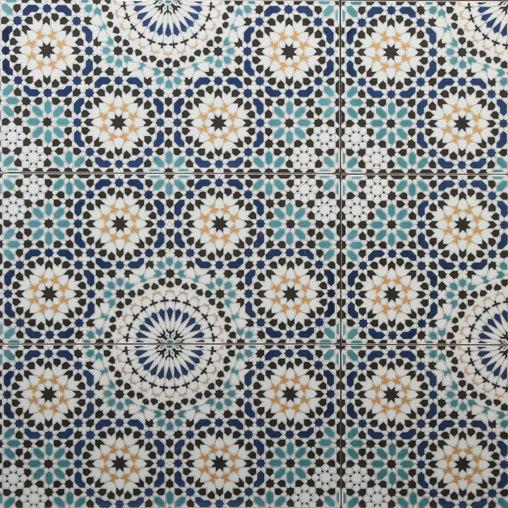 Marokkanske vægfliser 50x25 cm – mosaikmønster