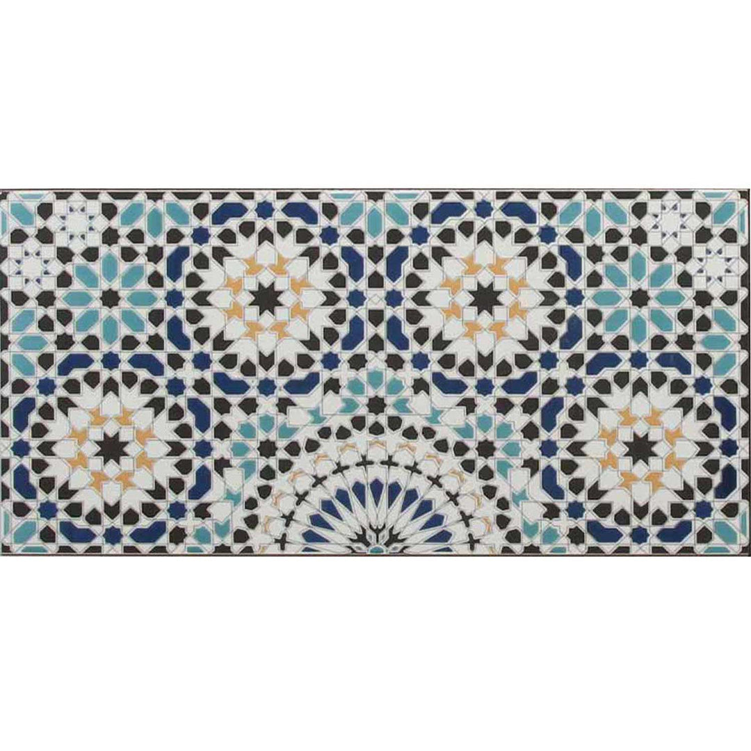 Marokkanske vægfliser 50x25 cm – mosaikmønster