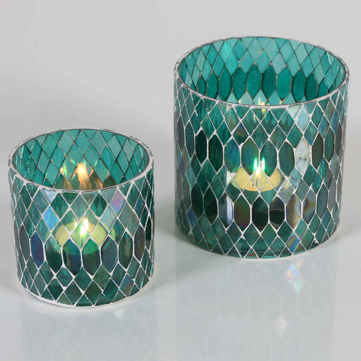 Marokkansk mosaiklanterne Rayan Green