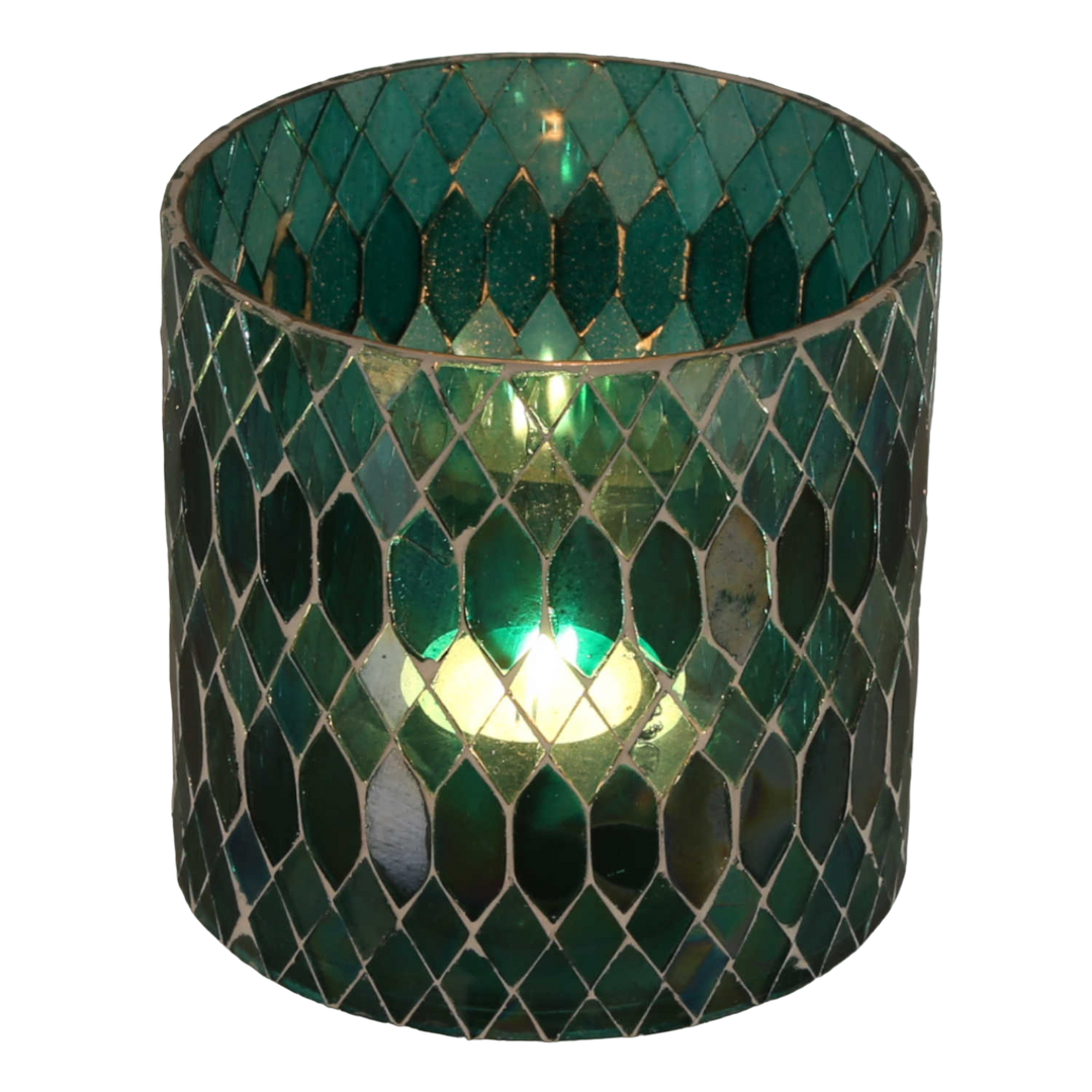 Marokkansk mosaiklanterne Rayan Green