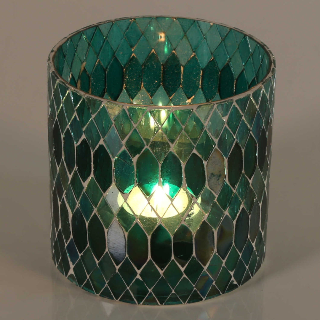 Marokkansk mosaiklanterne Rayan Green