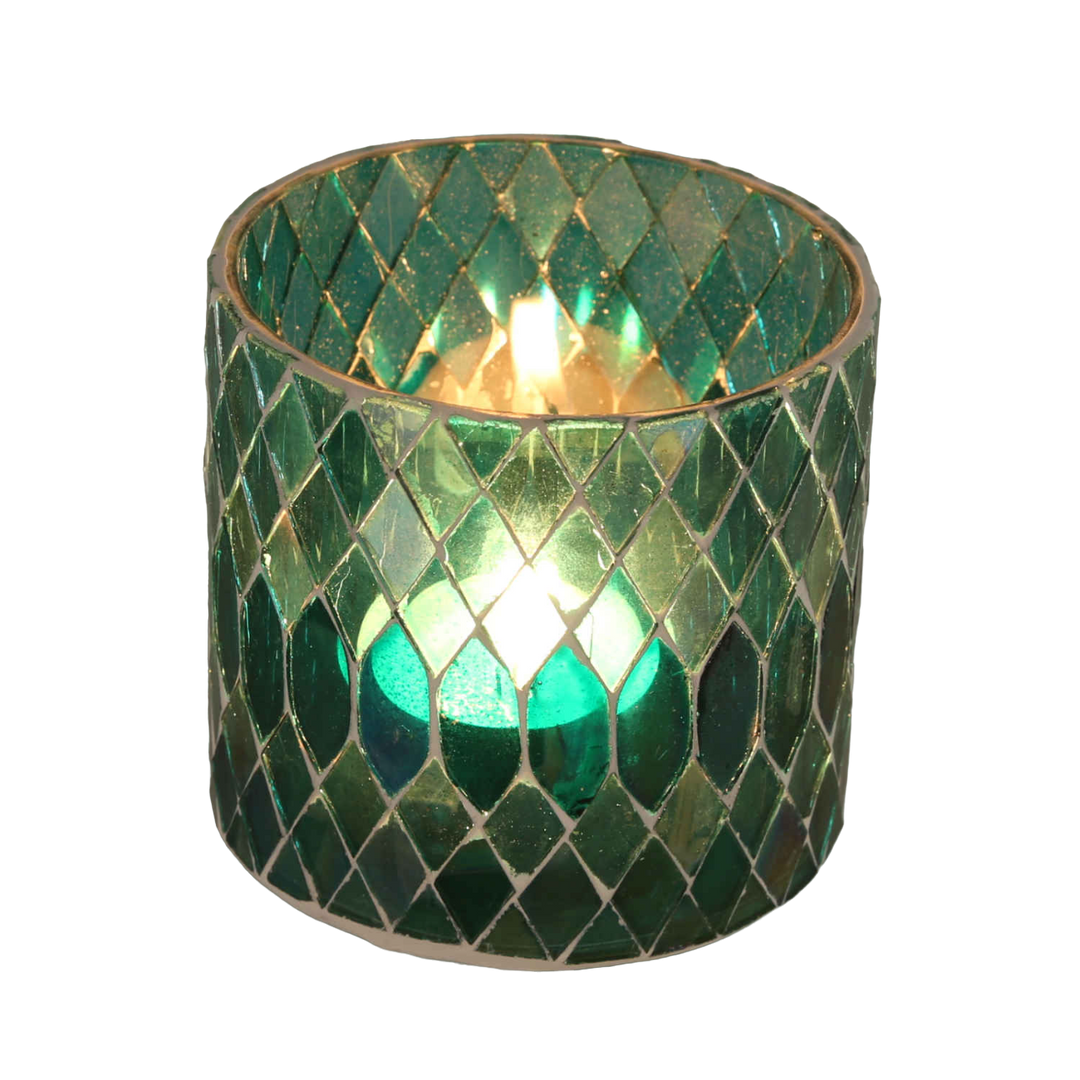 Marokkansk mosaiklanterne Rayan Green