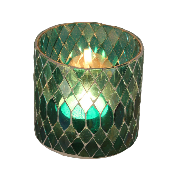 Marokkansk mosaiklanterne Rayan Green