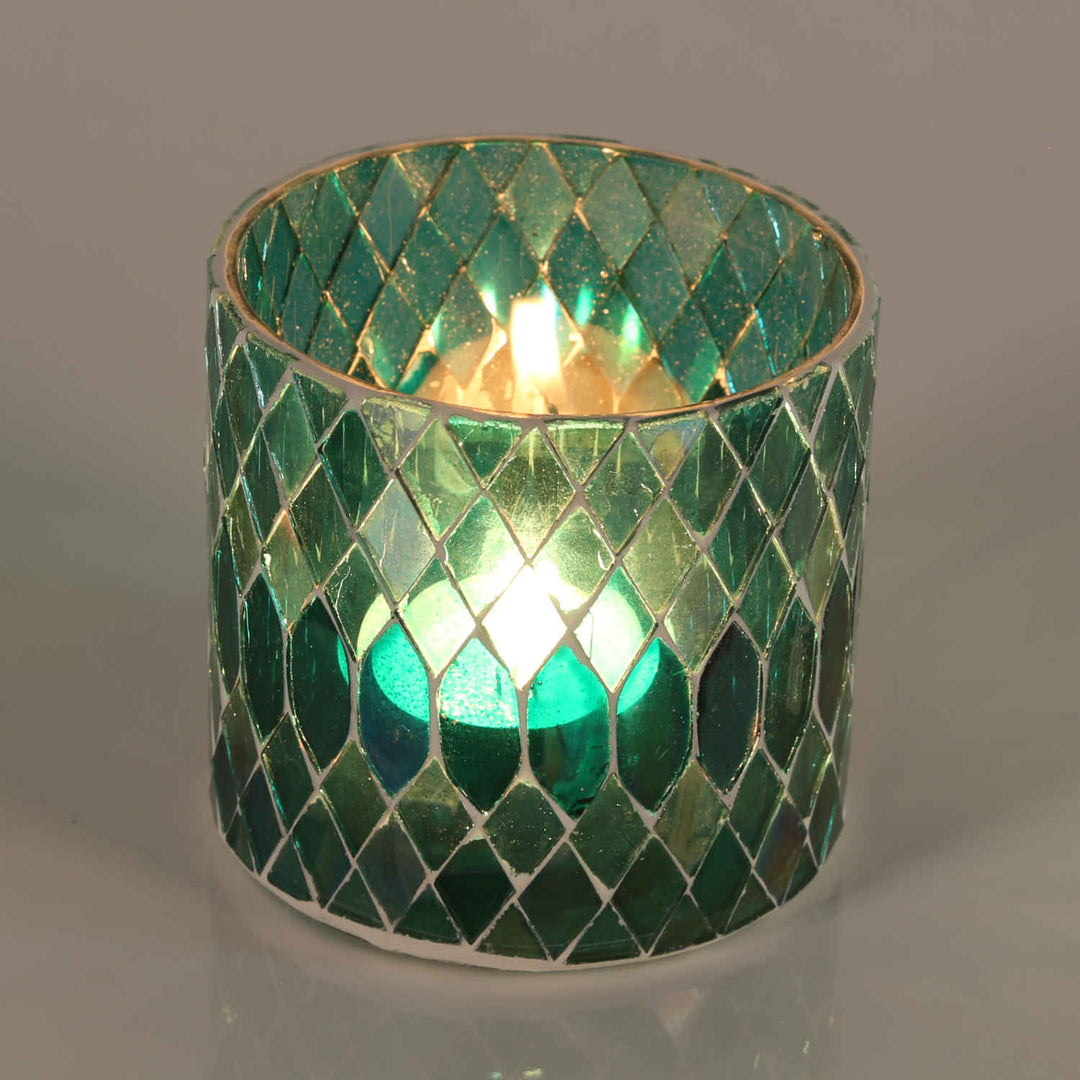 Marokkansk mosaiklanterne Rayan Green