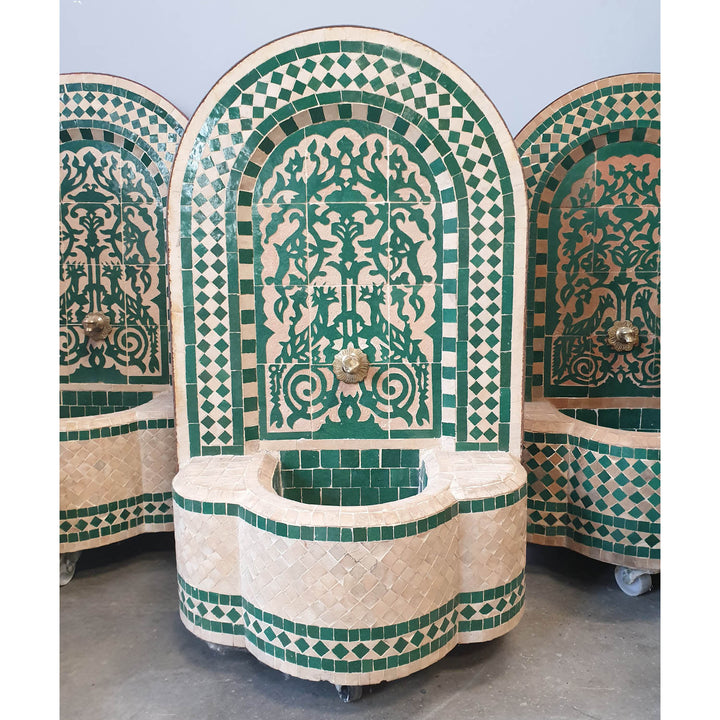 Marokko mosaik springvand Asfor Green