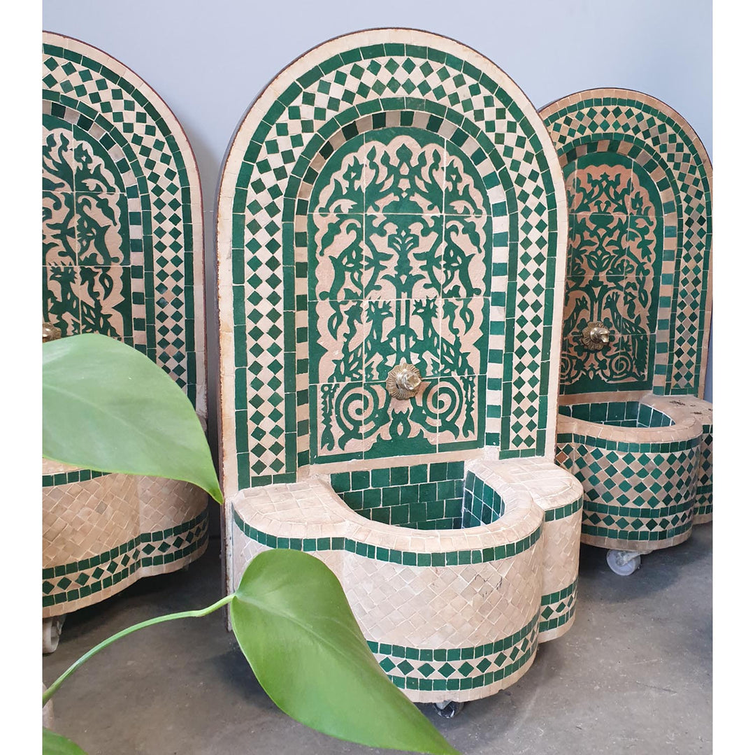 Marokko mosaik springvand Asfor Green