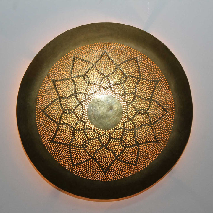 Aladdin væglampe i messing