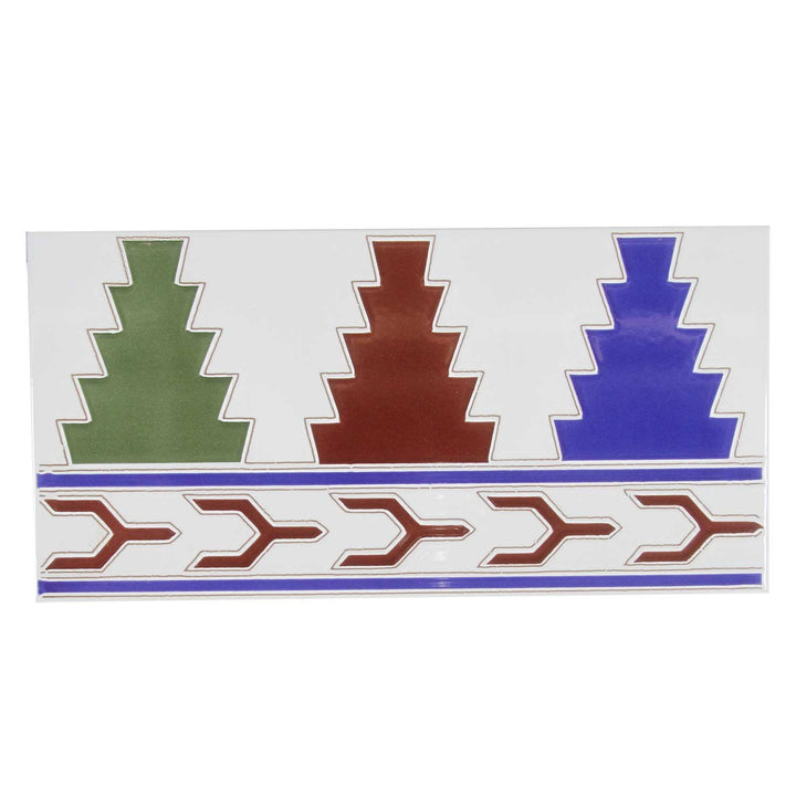 Marokkansk flisekant 28×14 cm – Orientalsk dekorativ frise