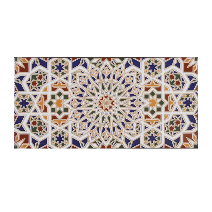 Marokkanske vægfliser 30x15 cm – stjernemosaik