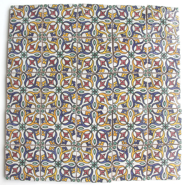 Håndmalet flise 10x10 cm – Boho