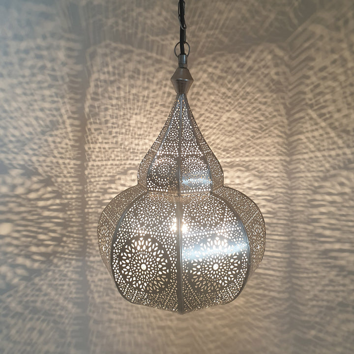 Orientalsk lampe Layoune sølv