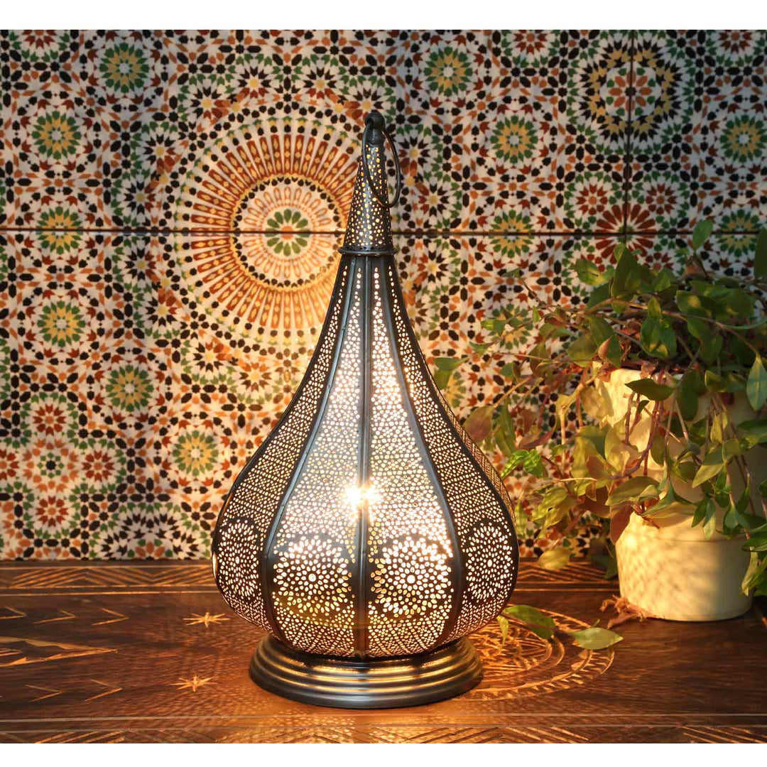 Orientalsk lampe Monza sølv