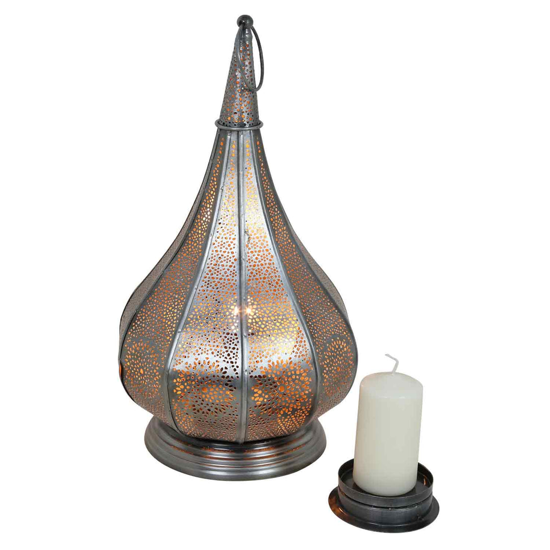 Orientalsk lampe Monza sølv
