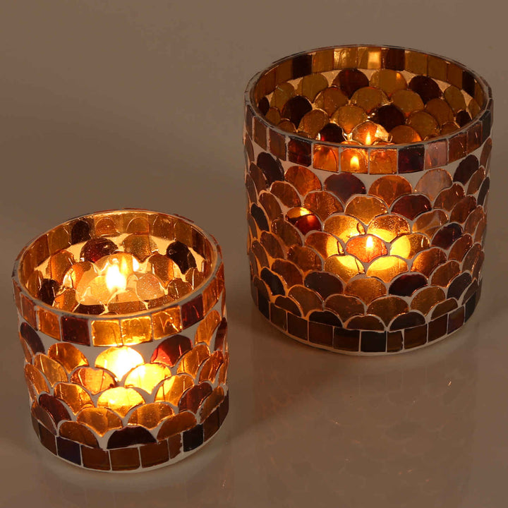 Orientalsk mosaiklanterne Athen gul