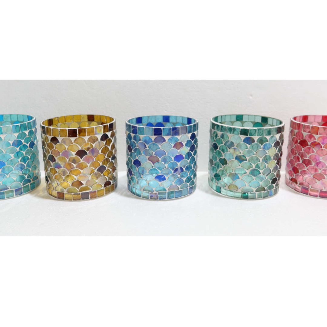 Orientalsk mosaiklanterne Athens M sæt med 5 stk
