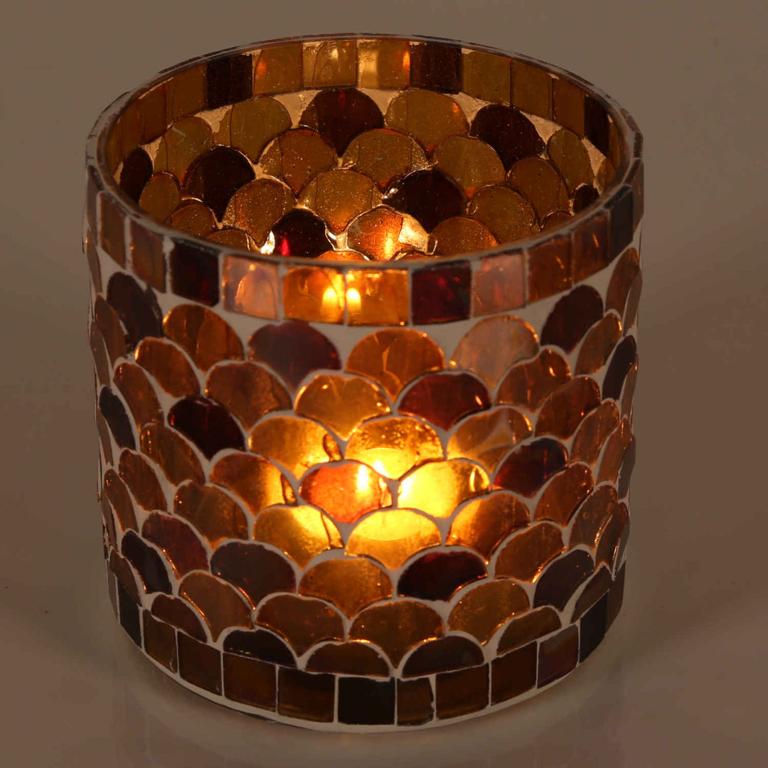 Orientalsk mosaiklanterne Athen gul