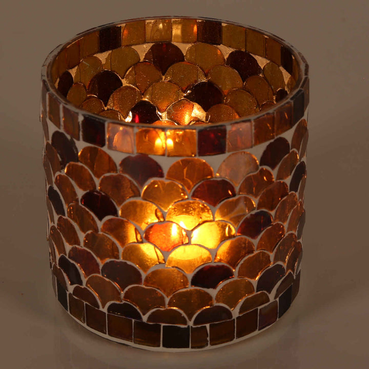 Orientalsk mosaiklanterne Athen gul