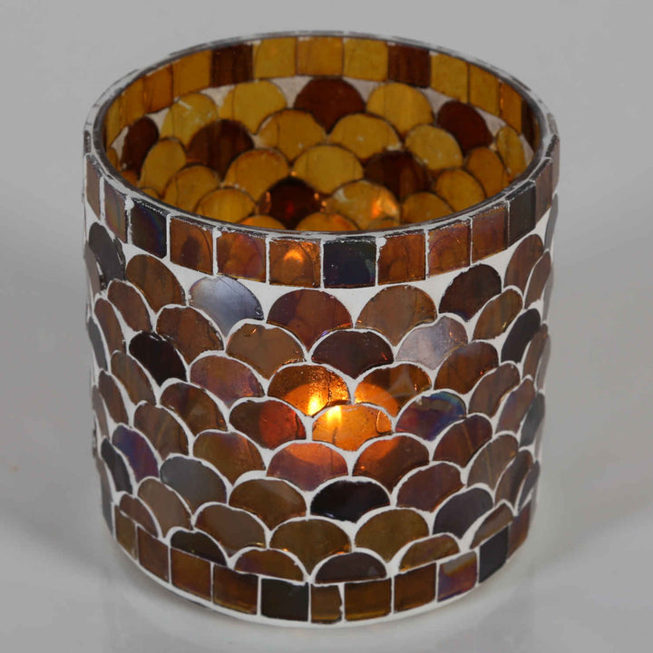 Orientalsk mosaiklanterne Athen gul
