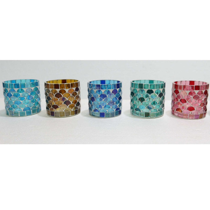 Orientalsk mosaiklanterne Athens S sæt med 5 stk