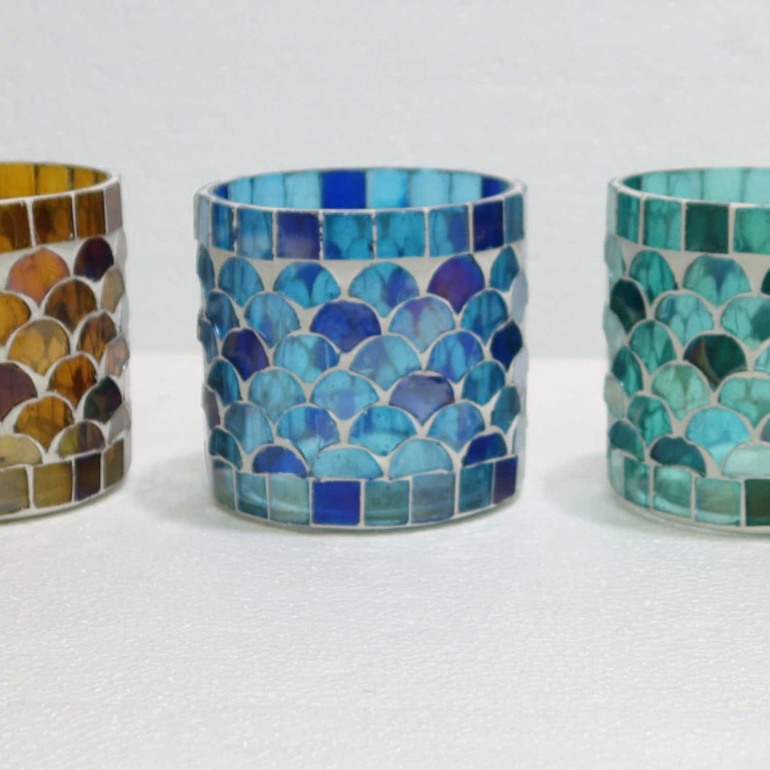 Orientalsk mosaiklanterne Athens S sæt med 5 stk