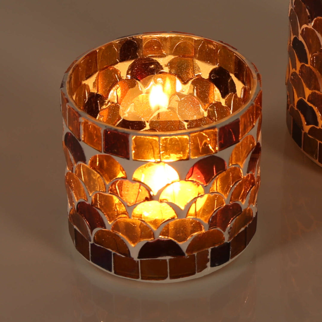 Orientalsk mosaiklanterne Athen gul