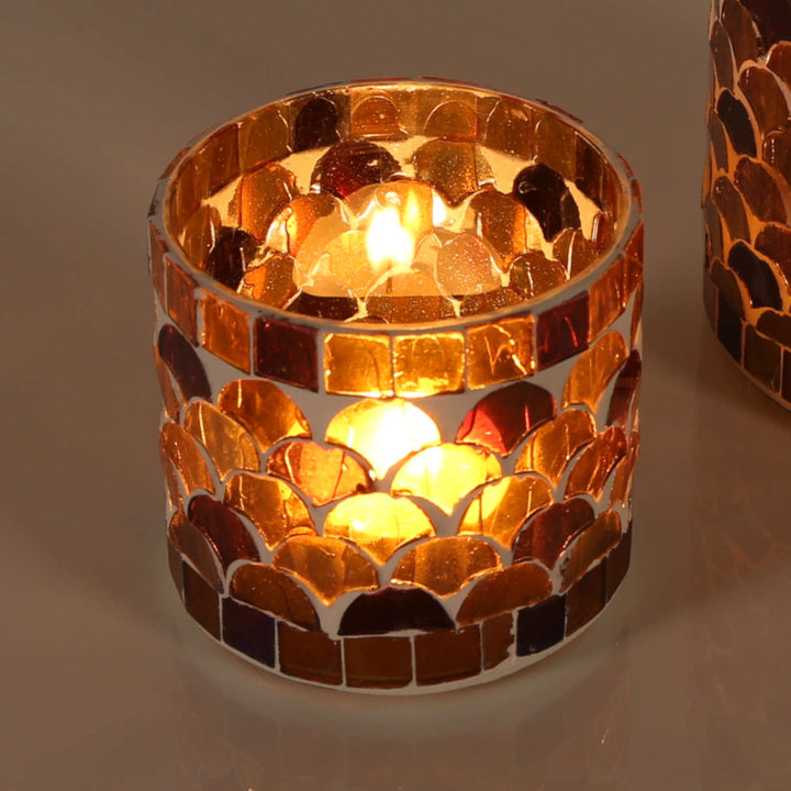 Orientalsk mosaiklanterne Athen gul