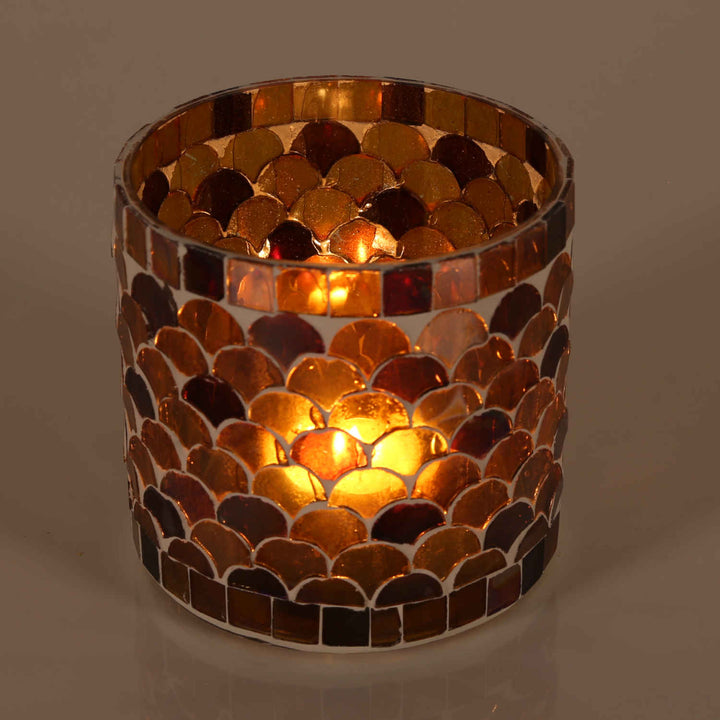 Orientalsk mosaiklanterne Athen gul