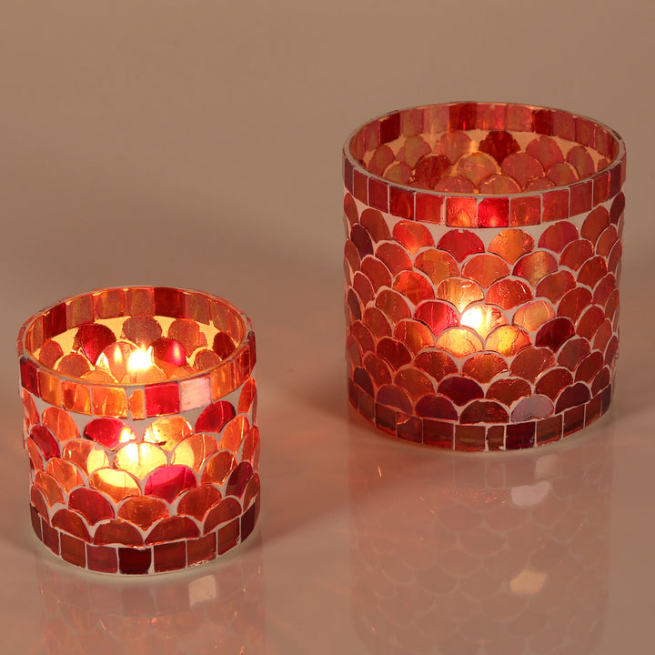 Orientalsk mosaiklanterne Athen rød