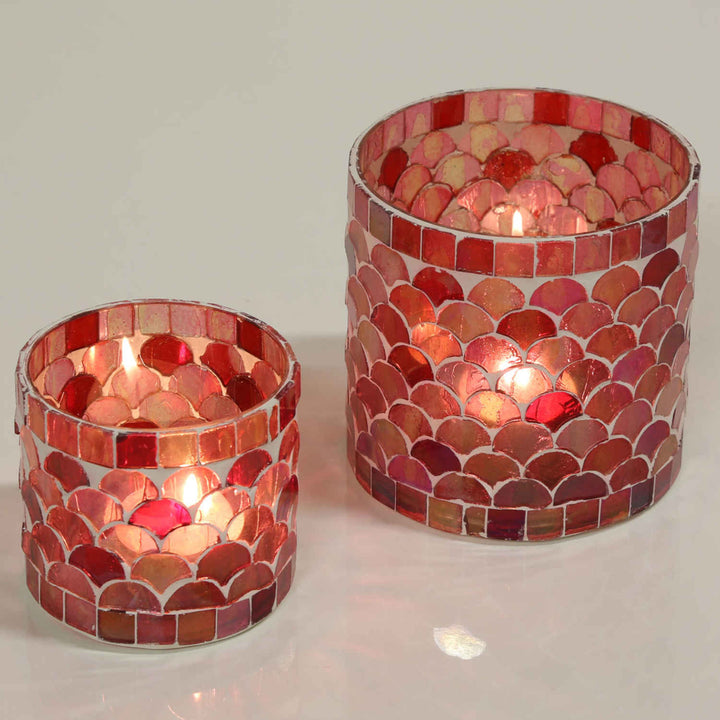 Orientalsk mosaiklanterne Athen rød
