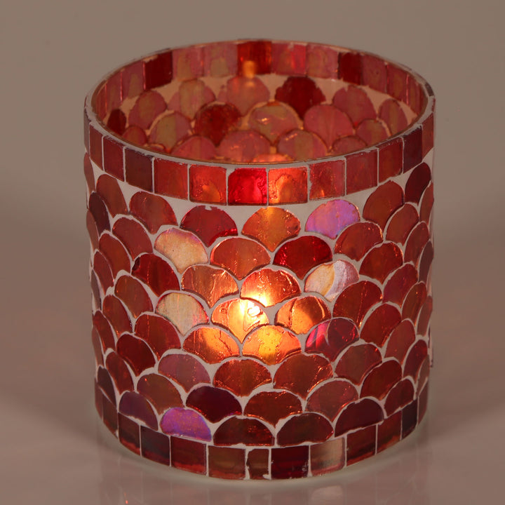 Orientalsk mosaiklanterne Athen rød