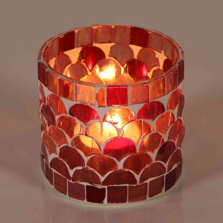 Orientalsk mosaiklanterne Athen rød