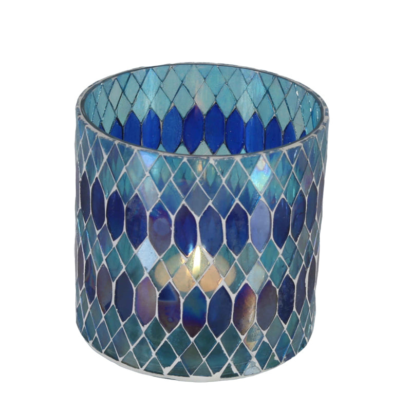 Marokkansk mosaiklanterne Rayan mørkeblå