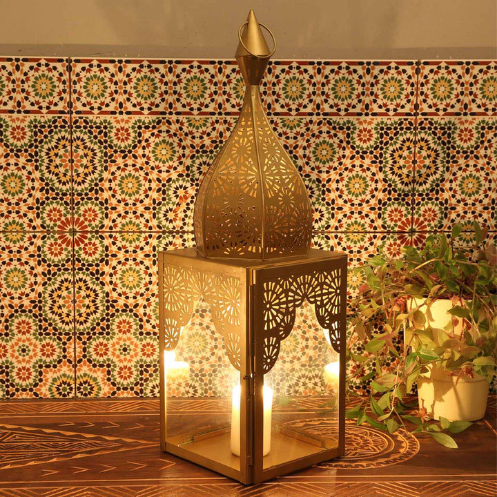 Orientalsk lanterne Modena Gold L