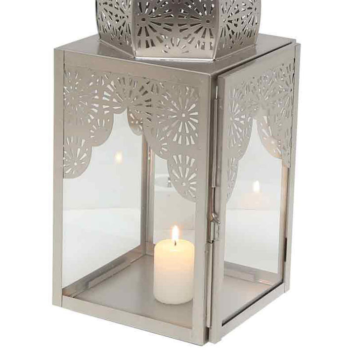 Orientalsk lanterne Modena Silver L