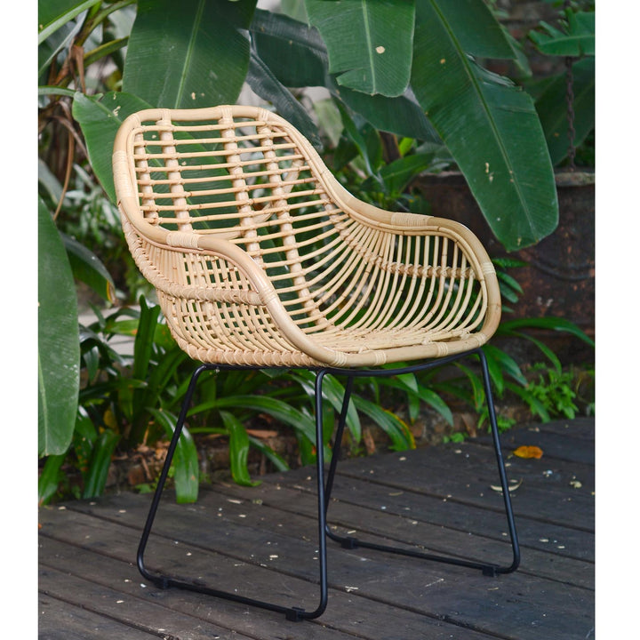 Rattan lænestol Malaga