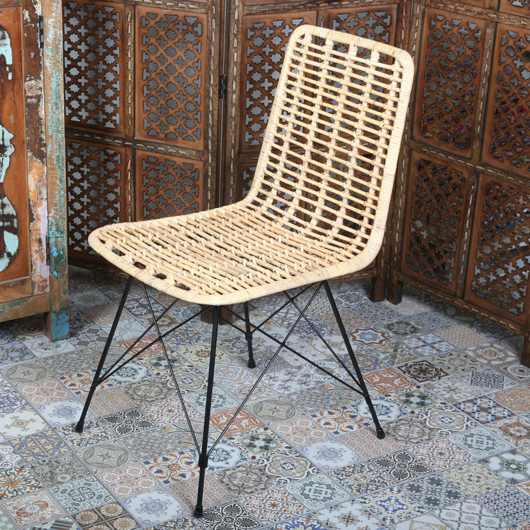 Rattan Stol Valencia Natural